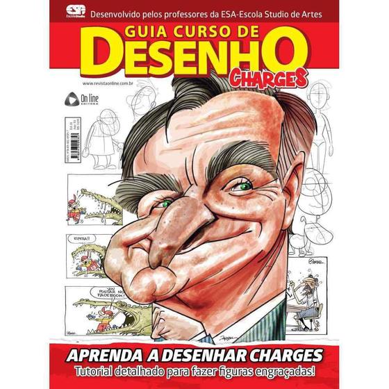 Imagem de Livro Guia Curso De Desenho: Charges - EDITORA