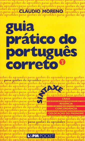 Imagem de Livro - Guia prático do português correto - sintaxe - vol. 3