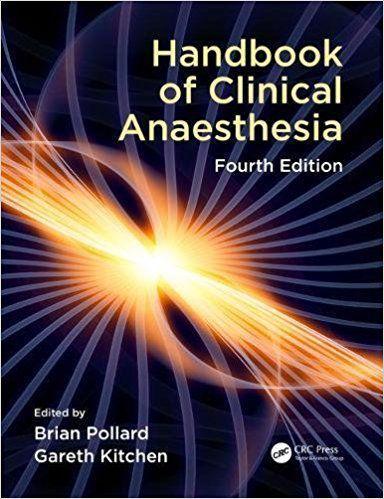 Imagem de Livro Handbook of Clinical Anaesthesia, Fourth edition - CRC Press