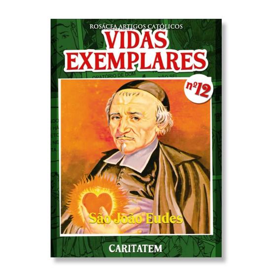 Imagem de Livro ( História em Quadrinhos ) Vidas Exemplares - nº 12 - São João Eudes - Editora Caritatem