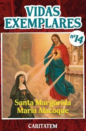 Imagem de Livro ( História em Quadrinhos ) Vidas Exemplares - nº 14 - Santa Margarida Maria Alacoque - Editora Caritatem