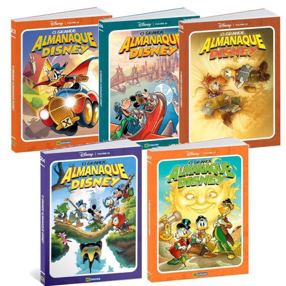 Imagem de Livro HQ O Grande Almanaque Disney Kit com 5 Edições