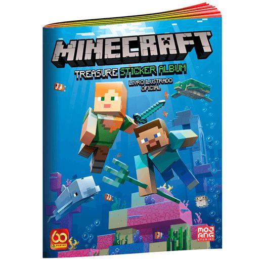 Imagem de Livro Ilustrado Oficial Minecraft - Album de figurinhas PANINI