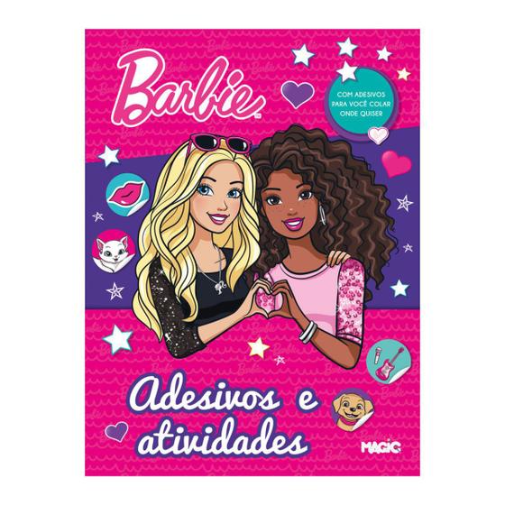 Imagem de Livro Infantil Adesivos e Atividades Barbie