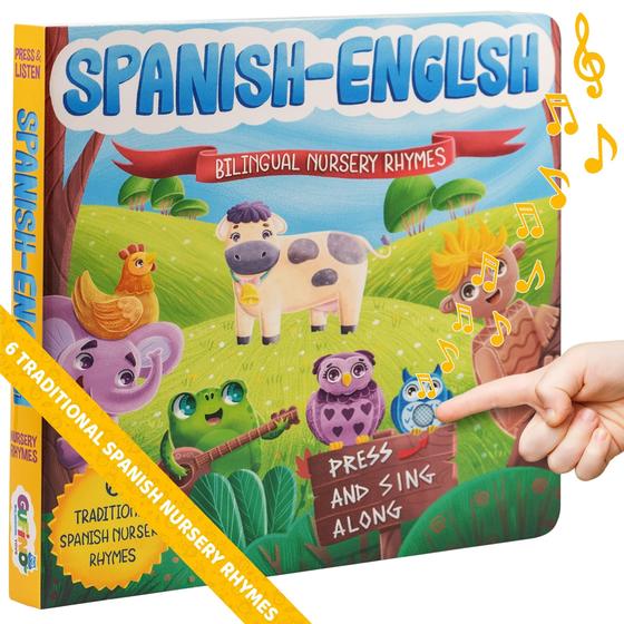 Imagem de Livro Infantil Bilíngue GUFINO - Aventura em Inglês e Espanhol (1 a 3 anos)