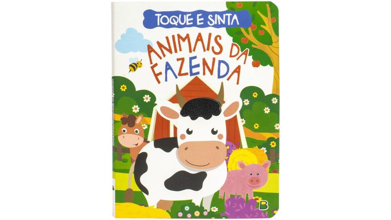 Livro Infantil Capa Dura Cartonado - Toque e Sinta - Animais da Fazenda ...