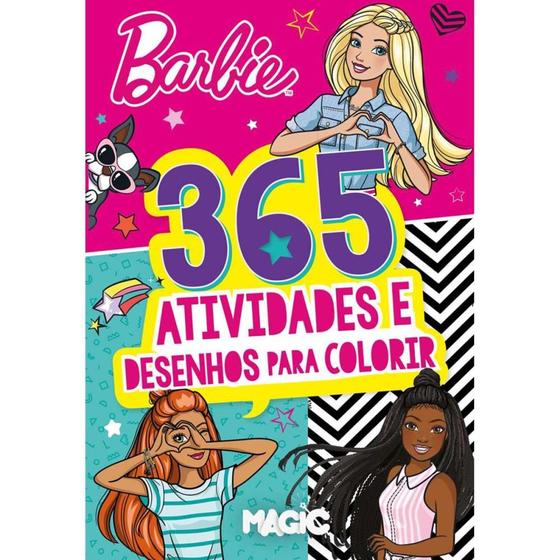 Imagem de Livro Infantil Colorir 365 Atividades Barbie 288PGS