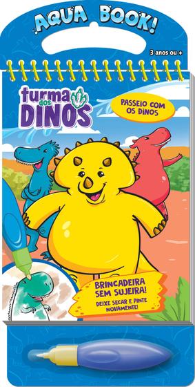 Imagem de Livro Infantil Colorir Aquabook Vale dos Dinos