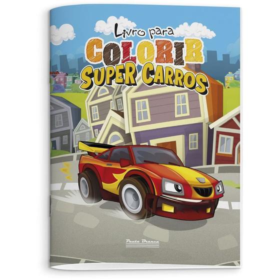 Imagem de Livro Infantil Colorir Carros 8PGS.