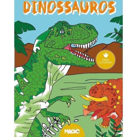 Imagem de Livro infantil colorir contos classicos de dinossauro ciranda unidade