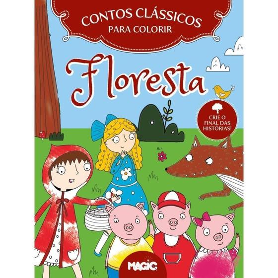Imagem de Livro infantil colorir contos classicos de floresta ciranda unidade