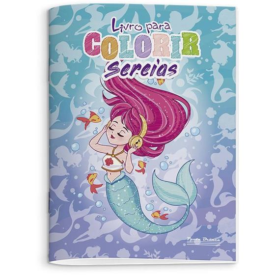 Imagem de Livro Infantil Colorir Sereias 8 Paginas  PCT com 10