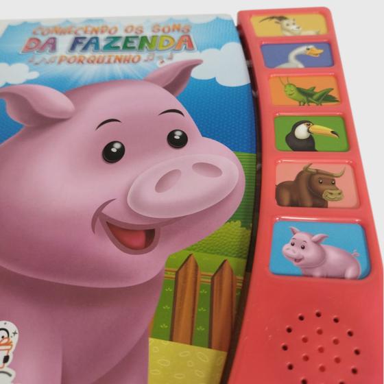 Imagem de Livro Infantil: Conhecendo os sons da fazenda: Porquinho / Porco -  Blu Editora - Livro sonoro