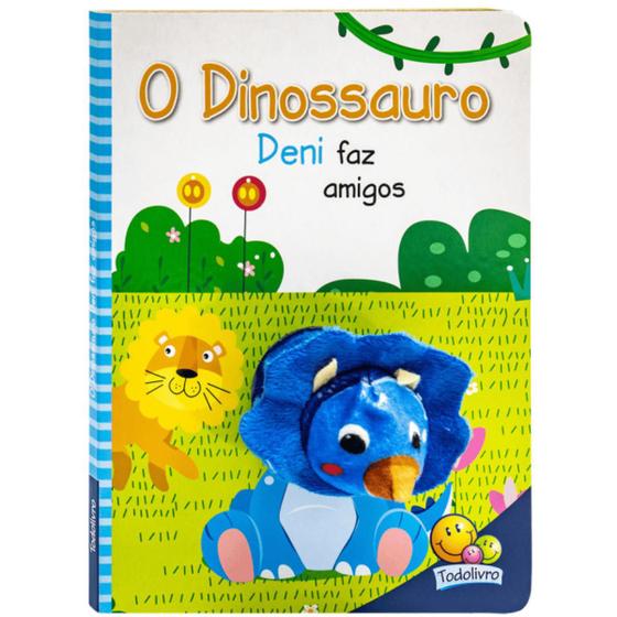 Imagem de Livro Infantil Dedinho fantoche: Dinossauro Deni faz amigos