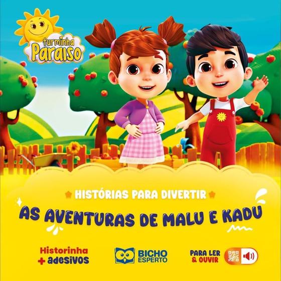 Imagem de Livro Infantil Ilustrado Histórias para Divertir - as Aventuras de Malu e Kadu 36 Páginas