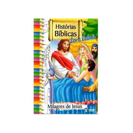 Imagem de Livro Infantil Para Ler E Colorir Histórias Bíblicas - 1 Un