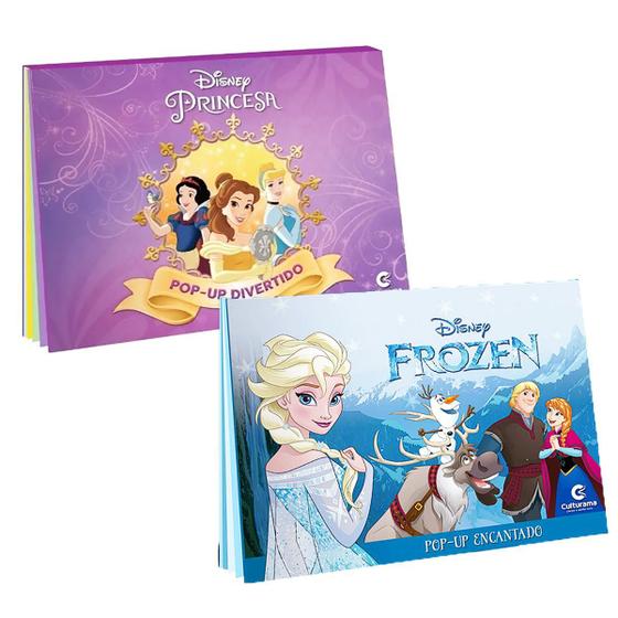 Imagem de Livro Infantil Pop Up Princesa Frozen Bela Cinderela Disney - Culturama