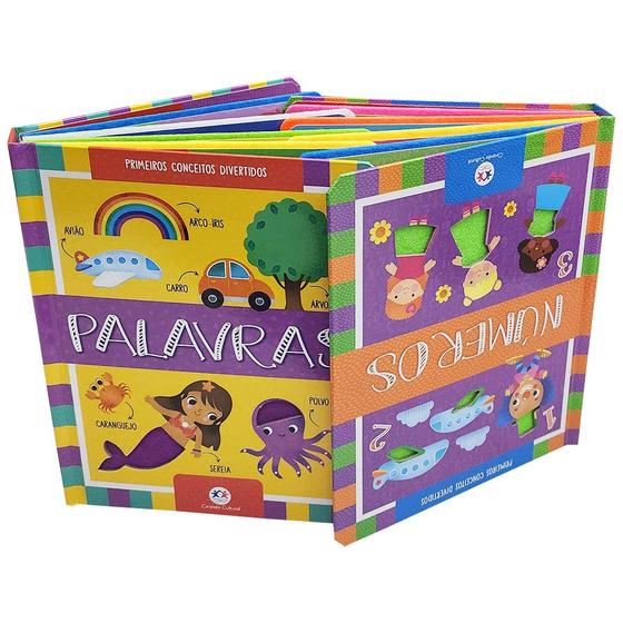 Imagem de Livro Infantil Sensorial Toque e Sinta Primeiros Conceitos Palavras e Números, Capa Dura - Ciranda Cultural