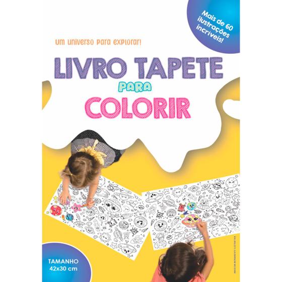 Imagem de Livro Infantil Tapete para Colorir - Desenhos do Universo 42x30cm