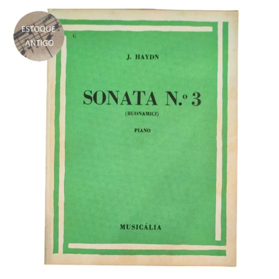 Imagem de Livro j. haydn sonata n 3 buonamici piano   (estoque antigo)