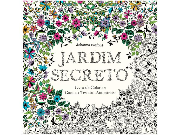 Imagem de Livro Jardim Secreto Livro de Colorir e Caça ao Tesouro Antiestresse Johanna Basford