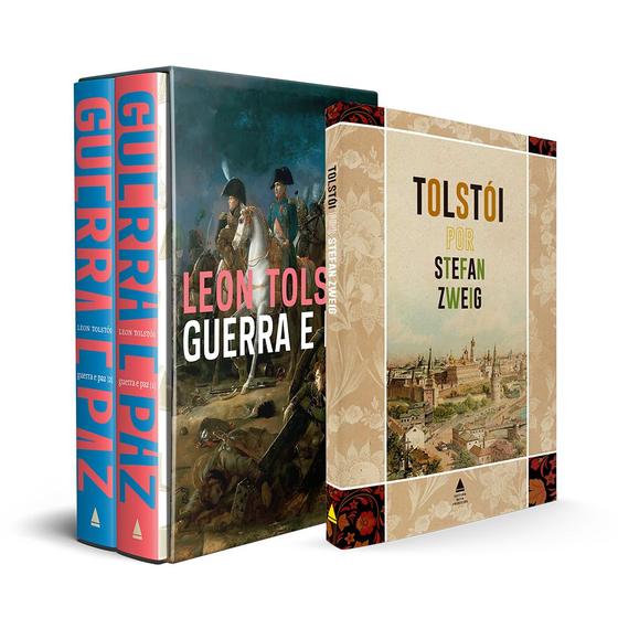 Imagem de Livro - Kit Box Guerra e Paz + Tolstói