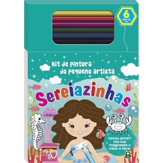 Imagem de Livro - Kit de Pintura do Pequeno Artista: Sereiazinhas