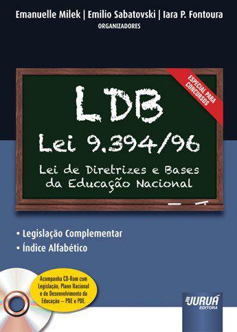 Imagem de Livro - LDB - Lei 9.394/96 - Diretrizes e Bases da Educação Nacional - Legislação Complementar