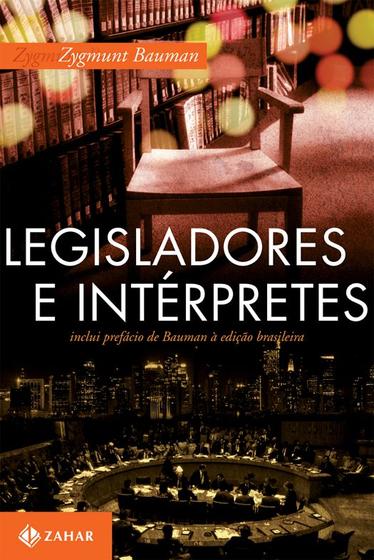 Imagem de Livro - Legisladores e intérpretes