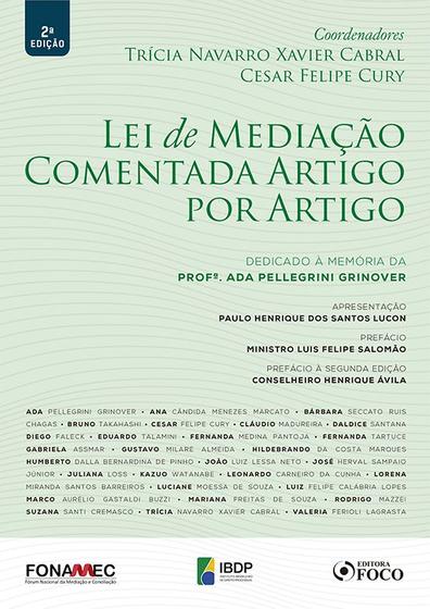 Imagem de Livro - LEI DE MEDIAÇÃO COMENTADA ARTIGO POR ARTIGO