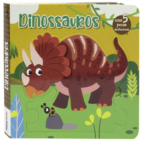 Imagem de Livro - Leia, Encaixe & Brinque: Dinossauros