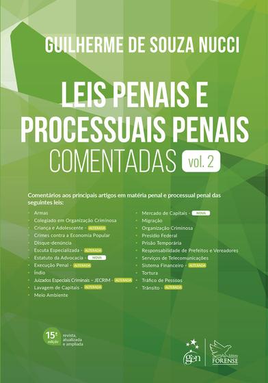 Imagem de Livro - Leis Penais e Processuais Penais Comentadas - Vol. 2