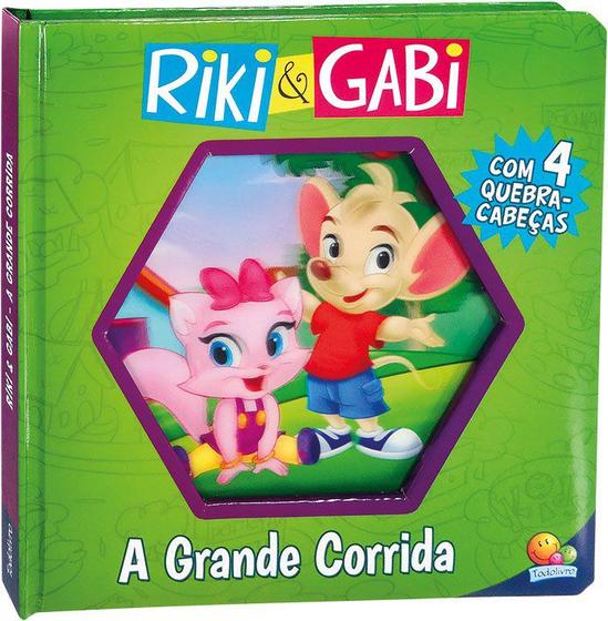 Livro - Lenticular 3D licenciados: Riki & Gabi - a grande corrida Menor preço em Livro - Lenticular 3D licenciados: Riki & Gabi - a grande corrida