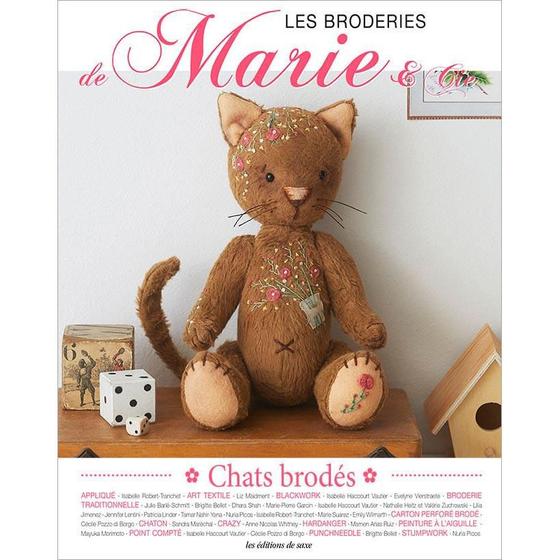 Imagem de Livro Les Broderies de Marie & Cie nº 17 - Chats Brodés (Os Bordados de MARIE & Cie n17 - Bordados de Gatos)