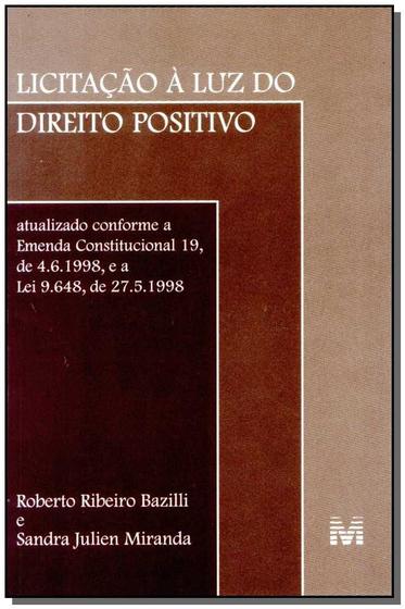 Imagem de Livro - Licitação à luz do direito positivo - 1 ed./1999