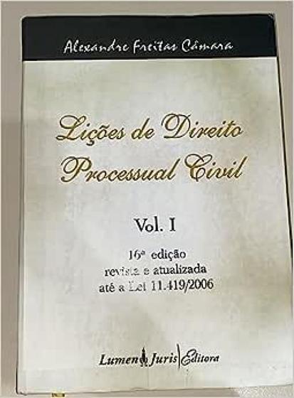Imagem de Livro Lições De Direito Processual Civil I Alexandre Freitas