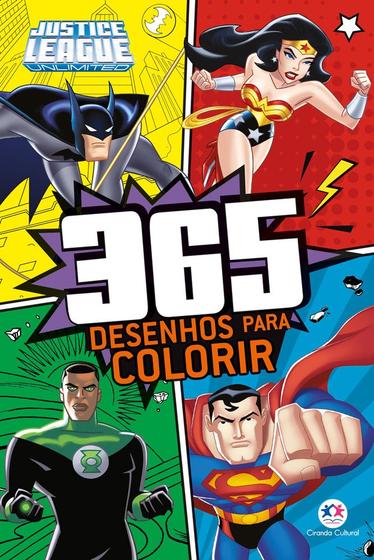 Imagem de Livro - Liga da Justiça - 365 Desenhos para colorir