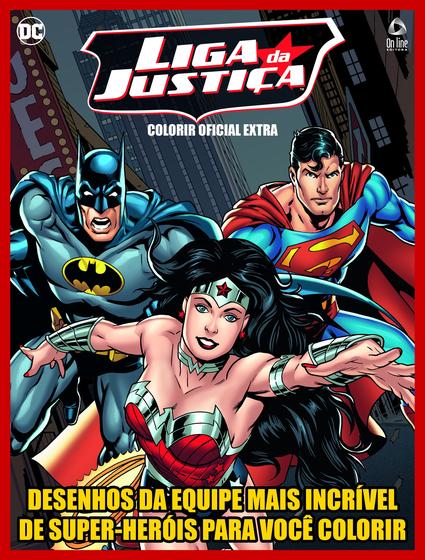 Livro - Liga da Justiça - Colorir oficial extra Menor preço em Livro - Liga da Justiça - Colorir oficial extra