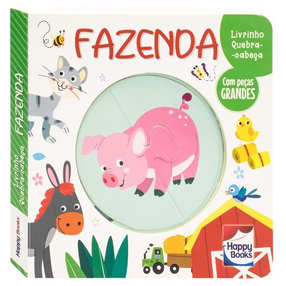 Imagem de Livro - Livrinho Quebra-cabeça: Fazenda