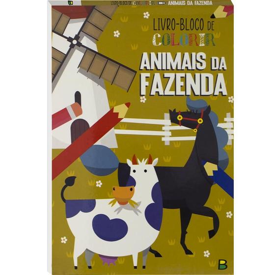 Imagem de Livro - Livro-BLOCO de Colorir: Animais da Fazenda