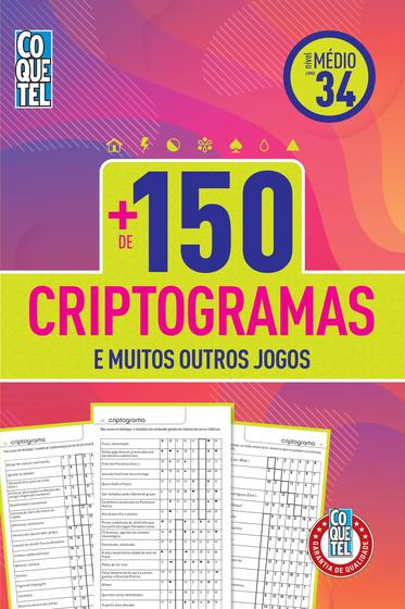 Imagem de Livro - Livro Coquetel Mais de 150 Criptogramas Nível Médio Ed 34