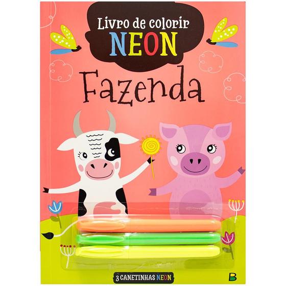 Imagem de Livro - Livro de Colorir Neon: Fazenda