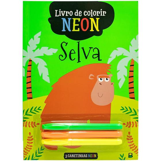 Imagem de Livro - Livro de Colorir Neon: Selva