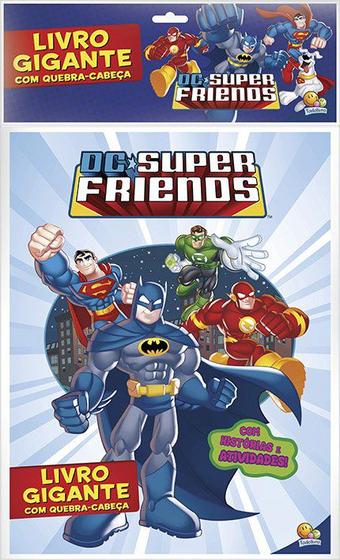 Imagem de Livro - Livro gigante com quebra-cabeça: DC super friends