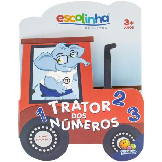 Imagem de Livro - Livro-Leporello - Viagem Divertida: Trator dos Números (Escolinha)