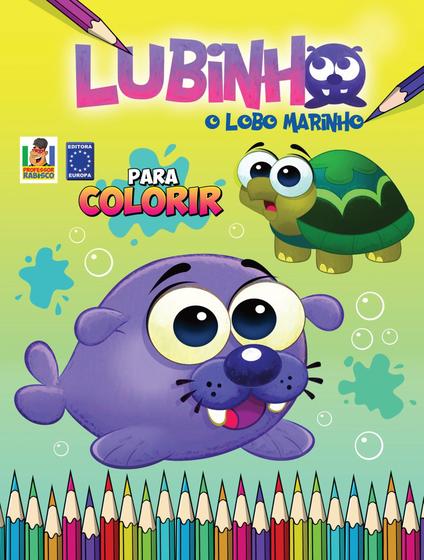 Imagem de Livro - Lubinho, O Lobo Marinho - Livro para Colorir