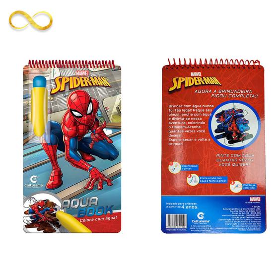 Imagem de Livro Mágico Aqua Book Homem-aranha- Colore Com Água