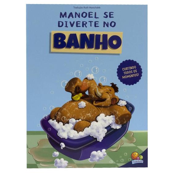 Imagem de Livro - Mamute Manoel, O: Manoel se diverte no Banho