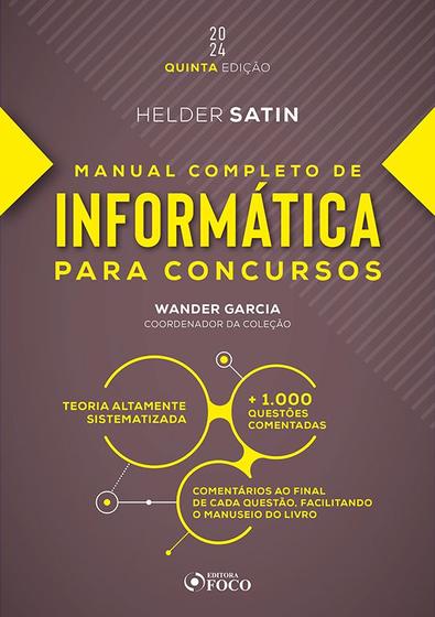 Imagem de Livro - Manual Completo de Informática para Concursos - 5ª Ed - 2024