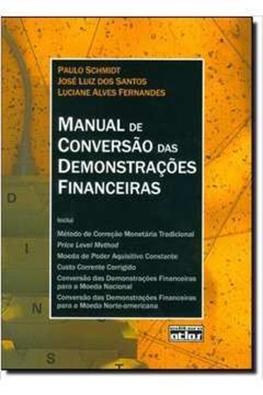 Imagem de Livro - Manual de conversão das demonstrações financeiras - Atlas
